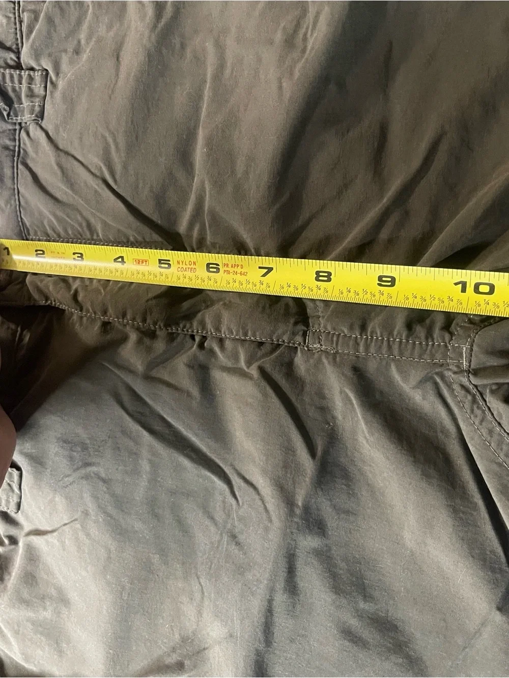 The North Face Nylon Cargo Shorts Large Olive Green Outdoor Utility Hiking